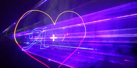 Свадебное лазерное шоу